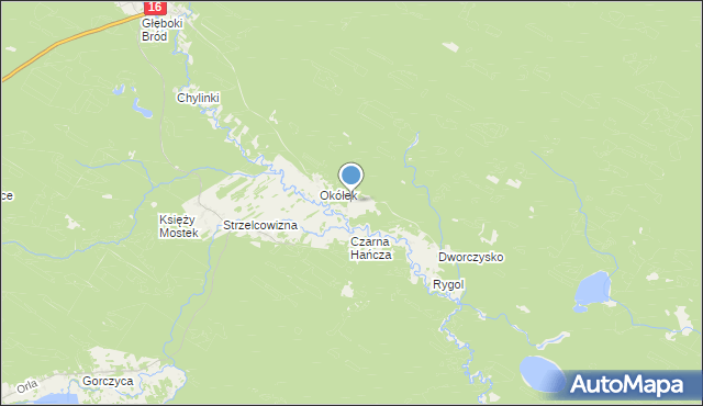 mapa Dworczysko Leśniczówka, Dworczysko Leśniczówka na mapie Targeo